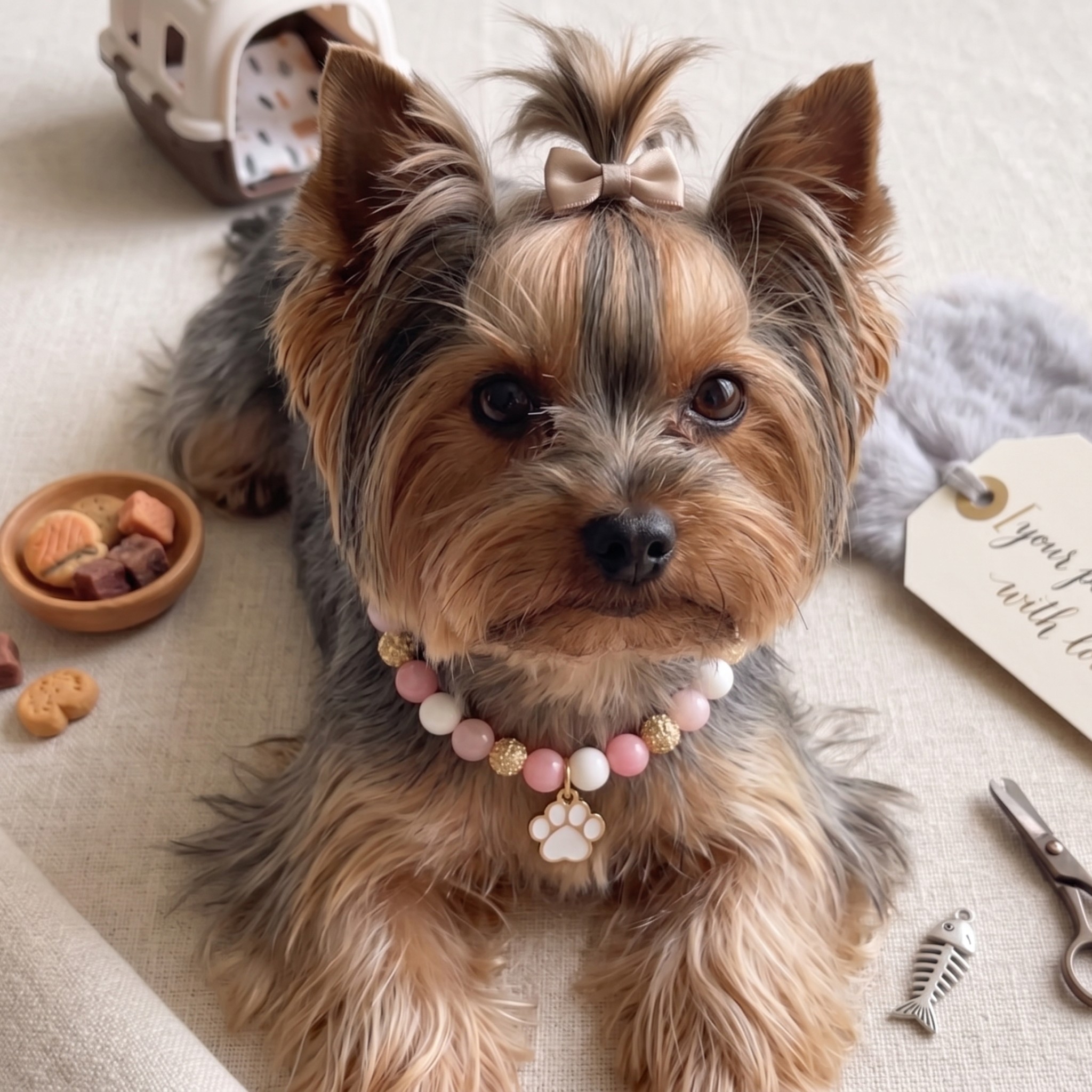 Collare per Cani in Pietre Naturali e Ceramica – Resistente e Funzionale